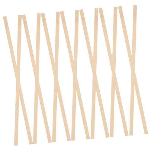 COOPHYA 50 Stück Unlackierte Quadratische Bambusstäbe für Diy Bastelprojekte Robuste und Leichte Stangen für Architekturmodelle und Handwerksarbeiten von COOPHYA