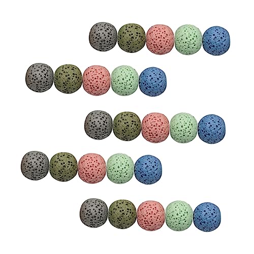 COOPHYA 50 Stück Vulkanstein Perlen Bunte DIY Loose Beads für Schmuckherstellung Langlebige Spacer Beads für Kreative Bastelprojekte für Armbänder und Ketten COOPHYA 50 Stück Vulkanstein Perlen Bunte DIY Loose Beads für Schmuckherstellung Langlebige Spacer Beads für Kreative Bastelprojekte für Armbänder und Ketten von COOPHYA