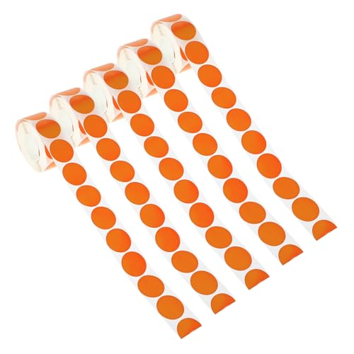 COOPHYA 5Rollen Runde Selbstklebende Etikettenrollen Farbige Kreisaufkleber für Büroorganisation Handgemachte Projekte Vielseitige Anwendung und Einfache Etikettierung COOPHYA 5Rollen Runde Selbstklebende Etikettenrollen Farbige Kreisaufkleber für Büroorganisation Handgemachte Projekte Vielseitige Anwendung und Einfache Etikettierung von COOPHYA