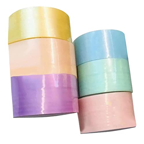 COOPHYA 6 Rollen Goo Ball Tape Klebeband Spielzeug Dekoband Ball Tapes Deko Klebeband Farbband Farbbänder Bunte Bälle Bänder Farbiges Klebeband Bastelband Stressband Spielzeug von COOPHYA