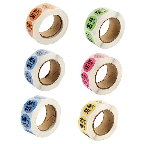 COOPHYA 6 Rollen Logo Aufkleber Inventar Aufkleber Sale Aufkleber Sale Aufkleber Für Einzelhandelsgeschäft Tag Sale Aufkleber Etiketten Aufkleber Sale Aufkleber Store Schild von COOPHYA