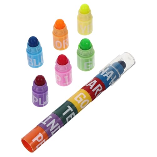 COOPHYA 6 Sätze Hochlighter Stifte Vintage Kreative Marker für Studenten Vielseitig Einsetzbar für Notizen Zeichnungen und Bürobedarf von COOPHYA