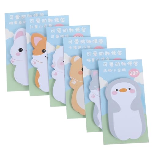 COOPHYA 6 Sätze Kreative Cartoon Haftnotizen Portable Notizblöcke für Schule Büro und Zuhause Selbstklebende Memo Pads für Erinnerungen und To Do Listen für Lehrer COOPHYA 6 Sätze Kreative Cartoon Haftnotizen Portable Notizblöcke für Schule Büro und Zuhause Selbstklebende Memo Pads für Erinnerungen und To Do Listen für Lehrer von COOPHYA