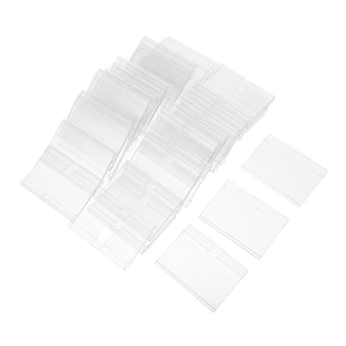COOPHYA 60 Sets Transparente Preisschilder: Display-clips Für Einzelhandelsgeschäfte, Supermärkte, Durchsichtige Regaletikettenhalter Aus Kunststoff Zum Anklipsen Von Korbetiketten Für von COOPHYA