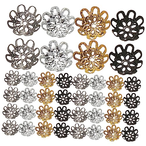 COOPHYA 600 Stück DIY Blumenperlenkappen Herzform Schmuckperlen für Armbänder und Bastelbedarf für Kreative Schmuckherstellung von COOPHYA