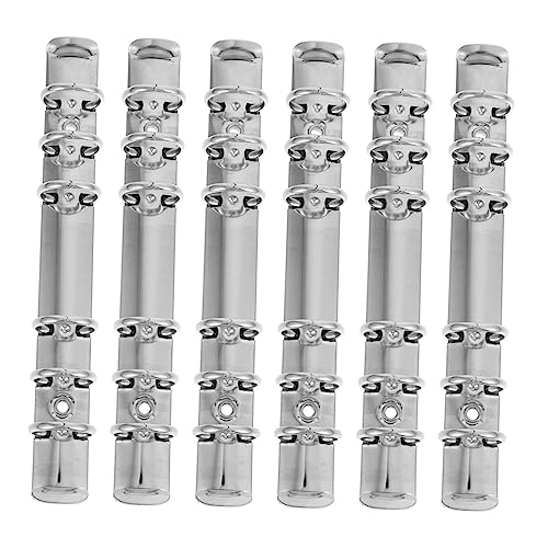 COOPHYA 6Stücke Metall Buchringe für Lose Blattbinder Bindemittel Praktische und Langlebige Clips für Scrapbooking und Bürobedarf für Schüler und Lehrer von COOPHYA