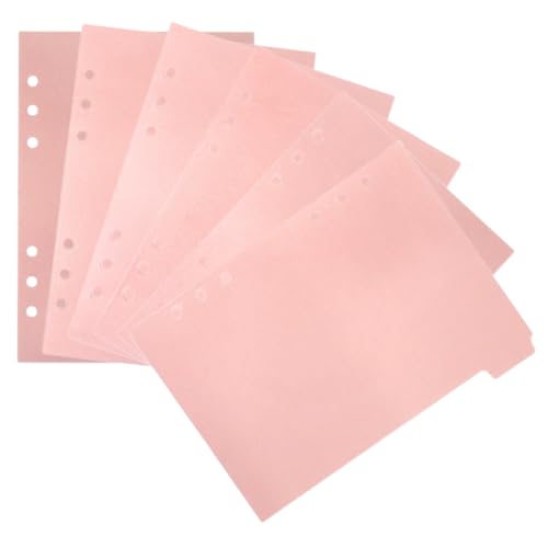 COOPHYA 6er Packung A5 Ordner Teiler in Rosa - Hochwertige PP Notizbuchteiler Mit Laschen - Ideal Für 6-Loch Ringordner - Seitenmarkierungen Und Hefter Mit Trennwänden - Praktischer COOPHYA 6er Packung A5 Ordner Teiler in Rosa - Hochwertige PP Notizbuchteiler Mit Laschen - Ideal Für 6-Loch Ringordner - Seitenmarkierungen Und Hefter Mit Trennwänden - Praktischer von COOPHYA