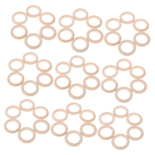 COOPHYA 80 Stück Holzringe für Bastelprojekte Unbehandelte Holzringe für Diy Schmuck Makramee und Handwerksarbeiten Vielseitige Natürliche Bastelmaterialien COOPHYA 80 Stück Holzringe für Bastelprojekte Unbehandelte Holzringe für Diy Schmuck Makramee und Handwerksarbeiten Vielseitige Natürliche Bastelmaterialien von COOPHYA