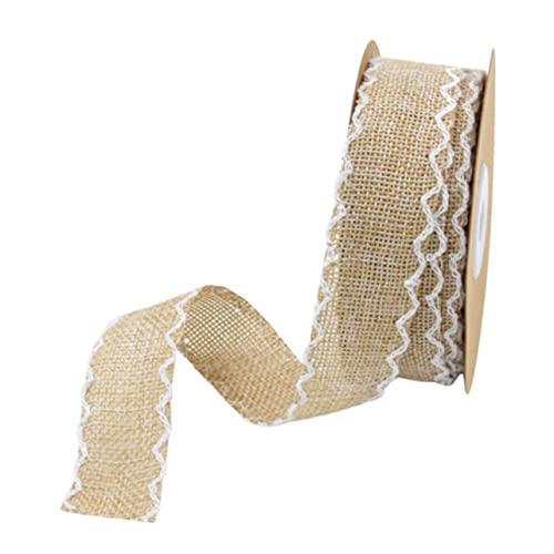COOPHYA Beige Leinenband Yards Wellenrand Verpackungsband für DIY Blumenverpackung Partydekoration im und Außenbereich für Gartenprojekte Scrapbooking und Festlichkeiten COOPHYA Beige Leinenband Yards Wellenrand Verpackungsband für DIY Blumenverpackung Partydekoration im und Außenbereich für Gartenprojekte Scrapbooking und Festlichkeiten von COOPHYA