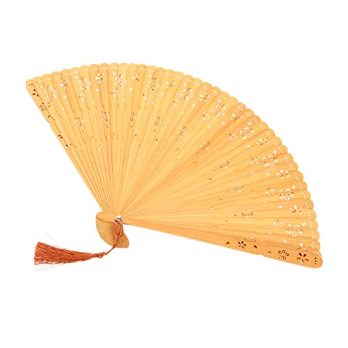 COOPHYA Chinesischer Fächer Handfächer mit Quaste Eleganter Orientalischer Handfächer für Tanz Party Hochzeit und Cosplay und Leicht für Sommergebrauch von COOPHYA