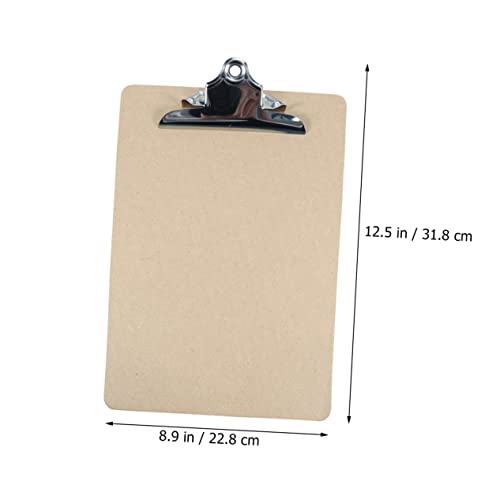 COOPHYA Holz Klemmbrett mit Niedrigem Clip für Schule Büro Notizen Einkaufslisten Robustes Kratzfestes Material Leicht zu Lagern mit Aufhängeschlaufe COOPHYA Holz Klemmbrett mit Niedrigem Clip für Schule Büro Notizen Einkaufslisten Robustes Kratzfestes Material Leicht zu Lagern mit Aufhängeschlaufe von COOPHYA
