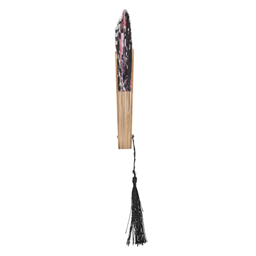 COOPHYA Japanischer Faltbarer Holz Handfächer für Performance Tanz und Sommer Leicht Handlich Dekorativ Multifunktional als Requisit für Cosplay Klassisches Design Schwarz COOPHYA Japanischer Faltbarer Holz Handfächer für Performance Tanz und Sommer Leicht Handlich Dekorativ Multifunktional als Requisit für Cosplay Klassisches Design Schwarz von COOPHYA