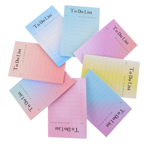 COOPHYA Memo Pads Selbstklebende Notizaufkleber aus Fluoreszierendem für Schule und Büro für Erinnerungen und Notizen von COOPHYA