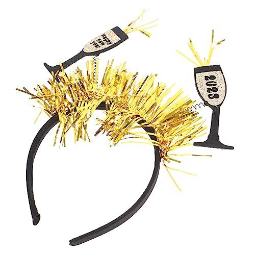 COOPHYA Neues Jahr Stirnband Neujahr Haarband Neues Jahr Haarband Abschluss Kopfschmuck Klasse 2023 Neujahrsfotoautomat 2023 Party-haarband 2023 Haarbänder Vlies Blitz Absolvent von COOPHYA