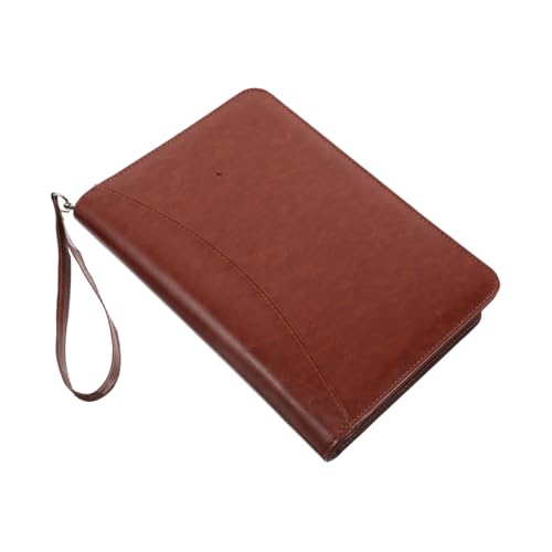 COOPHYA Reißverschlusstasche Notizblock Ordnerhülle Loseblattordner Journal Folio Dokumenten Organizer Schreibmappe Für Herren Reißverschlussordner Schreibmappe Für Damen Business von COOPHYA