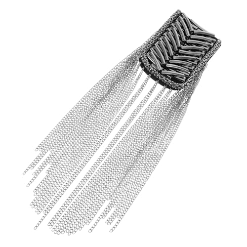 COOPHYA Retro Schulterabzeichen mit Quasten für Handgefertigte Strass Schulterklappen für Elegantes Anzugzubehör für Hochzeiten und Partys von COOPHYA