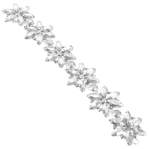 COOPHYA Rhinestone Blütenapplikation für Hochzeitskleider Handgemachte Diy Strass Patches zur Dekoration von Schuhen und Kleidungsstücken Blütiges Design COOPHYA Rhinestone Blütenapplikation für Hochzeitskleider Handgemachte Diy Strass Patches zur Dekoration von Schuhen und Kleidungsstücken Blütiges Design von COOPHYA