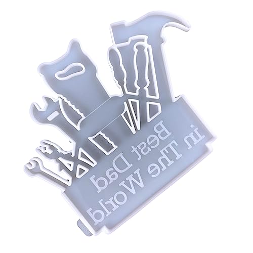 COOPHYA Silikon Türschild Gießform für Diy Vätertag Dekoration Wiederverwendbare Silikonform für Wandanhänger Flexible und Temperaturbeständige Harzform für Projekte von COOPHYA