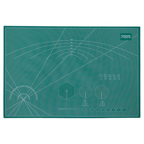 COOZEE Schneidematte A1, 60x90 cm 5-lagige Selbstheilend Schneidematte, Bastelunterlage Schnittfest, Bastelmatte, Schreibtischunterlage und Schneidematte zum Nähen, Grün COOZEE Schneidematte A1, 60x90 cm 5-lagige Selbstheilend Schneidematte, Bastelunterlage Schnittfest, Bastelmatte, Schreibtischunterlage und Schneidematte zum Nähen, Grün von COOZEE