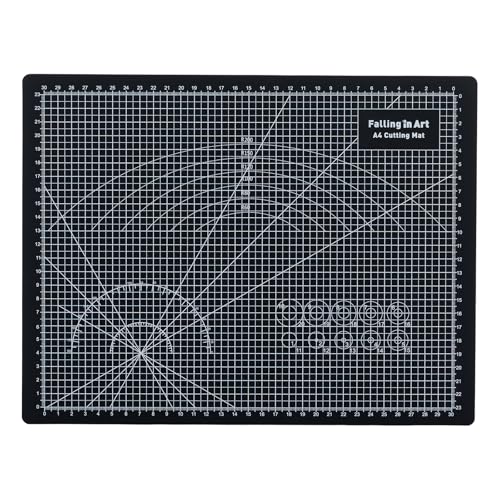 COOZEE Schneidematte A4, 23x30 cm 5-lagige Selbstheilend Schneidematte, Bastelunterlage Schnittfest, Bastelmatte, Schreibtischunterlage und Schneidematte zum Nähen, Schwarz COOZEE Schneidematte A4, 23x30 cm 5-lagige Selbstheilend Schneidematte, Bastelunterlage Schnittfest, Bastelmatte, Schreibtischunterlage und Schneidematte zum Nähen, Schwarz von COOZEE