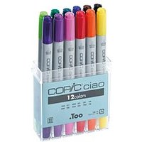 COPIC® Ciao Layoutmarker-Set farbsortiert 1,0 + 6,0 mm, 12 St. von COPIC®