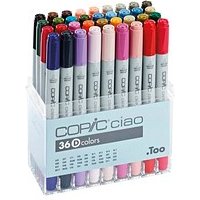 COPIC® Ciao D Layoutmarker-Set farbsortiert 1,0 + 6,0 mm, 36 St. von COPIC®