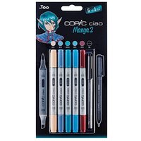 COPIC® Ciao 5+1 Layoutmarker-Set farbsortiert 1,0 + 6,0 mm, 6 St. von COPIC®