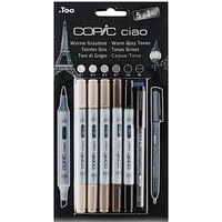 COPIC® Ciao 5+1 Layoutmarker-Set farbsortiert 1,0 + 6,0 mm, 6 St. von COPIC®