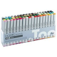 COPIC® Sketch C Layoutmarker-Set farbsortiert 1,0 + 6,0 mm, 72 St. von COPIC®