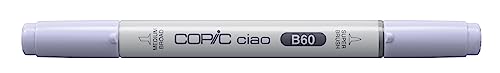COPIC Ciao Marker Typ B - 60, Pale Blue Gray, vielseitiger Layoutmarker, mit einer mittelbreiten und einer Brush-Spitze von Copic