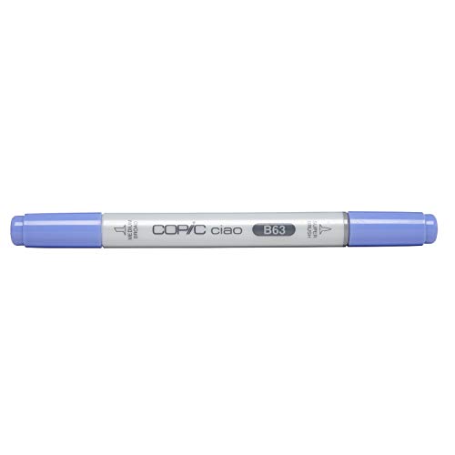COPIC Ciao Marker Typ B - 63, Light Hydrangea, vielseitiger Layoutmarker, mit einer mittelbreiten und einer Brush-Spitze von Copic