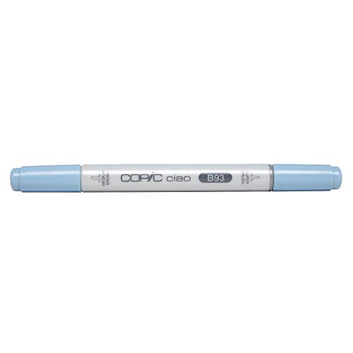 COPIC Ciao Marker Typ B - 93, Light Crockery Blue, vielseitiger Layoutmarker, mit einer mittelbreiten und einer Brush-Spitze von Copic