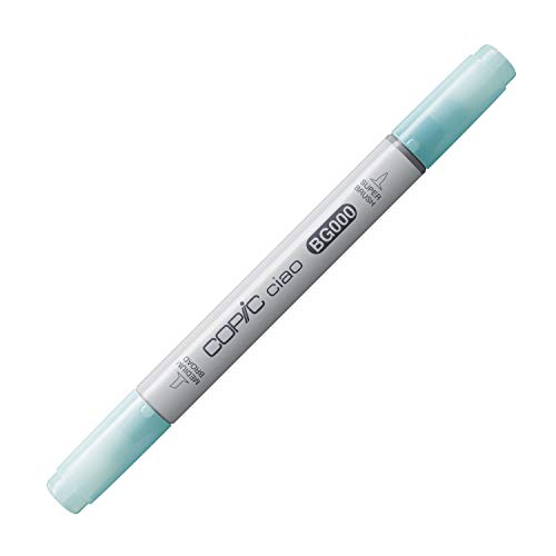 COPIC Ciao Marker Typ BG - 000, Pale Aqua, vielseitiger Layoutmarker, mit einer mittelbreiten und einer Brush-Spitze von Copic