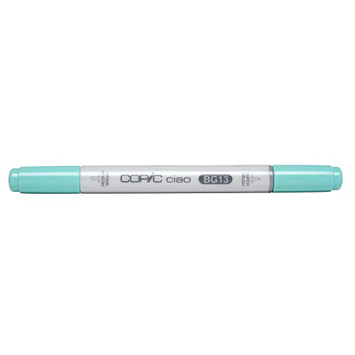 COPIC Ciao Marker Typ BG - 13, Mint Green, vielseitiger Layoutmarker, mit einer mittelbreiten und einer Brush-Spitze von Copic