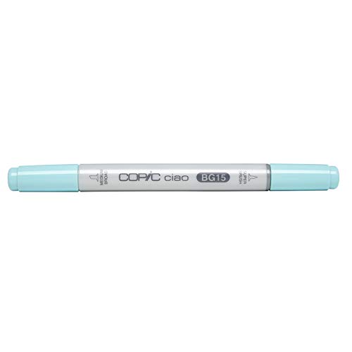 COPIC Ciao Marker Typ BG - 15, Aqua, vielseitiger Layoutmarker, mit einer mittelbreiten und einer Brush-Spitze von Copic