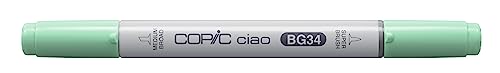 COPIC Ciao Marker Typ BG - 34, Horizon Green, vielseitiger Layoutmarker, mit einer mittelbreiten und einer Brush-Spitze von Copic