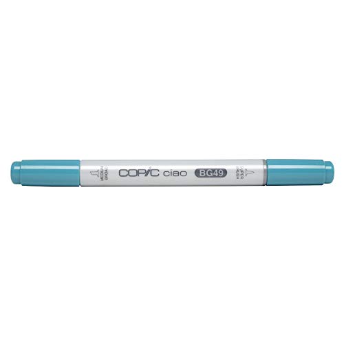 COPIC Ciao Marker Typ BG - 49, Duck Blue, vielseitiger Layoutmarker, mit einer mittelbreiten und einer Brush-Spitze von Copic