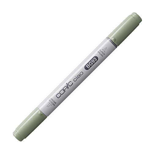 COPIC Ciao Marker Typ BG - 93, Green Gray, vielseitiger Layoutmarker, mit einer mittelbreiten und einer Brush-Spitze von Copic