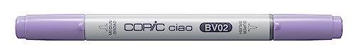 COPIC Ciao Marker Typ BV - 02, Prune, vielseitiger Layoutmarker, alkoholbasiert, mit einer mittelbreiten und einer Brush-Spitze von Copic