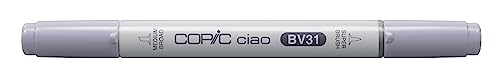 COPIC Ciao Marker Typ BV - 31, Pale Lavender, vielseitiger Layoutmarker, mit einer mittelbreiten und einer Brush-Spitze von Copic
