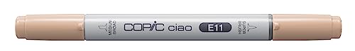 COPIC Ciao Marker Typ E - 11, Bareley Beige, vielseitiger Layoutmarker, mit einer mittelbreiten und einer Brush-Spitze COPIC Ciao Marker Typ E - 11, Bareley Beige, vielseitiger Layoutmarker, mit einer mittelbreiten und einer Brush-Spitze von Copic