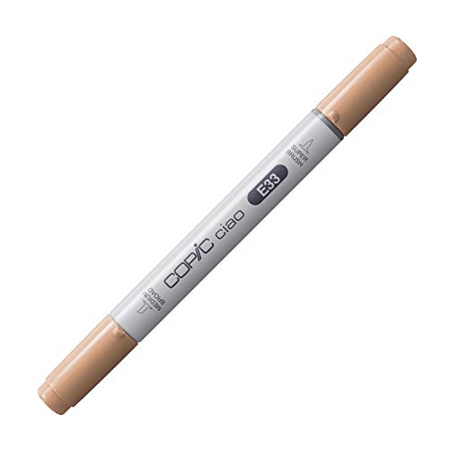 COPIC Ciao Marker Typ E - 33, Sand, vielseitiger Layoutmarker, mit einer mittelbreiten und einer Brush-Spitze COPIC Ciao Marker Typ E - 33, Sand, vielseitiger Layoutmarker, mit einer mittelbreiten und einer Brush-Spitze von Copic