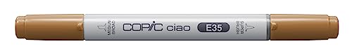 COPIC Ciao Marker Typ E - 35, Chamois, vielseitiger Layoutmarker, mit einer mittelbreiten und einer Brush-Spitze von Copic