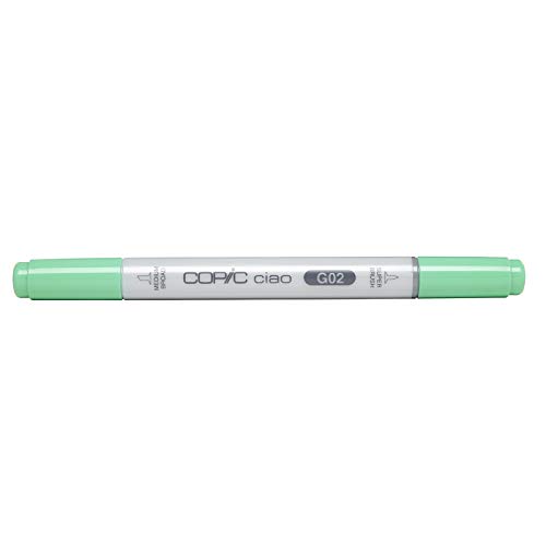 COPIC Ciao Marker Typ G - 02, Spectrum Green, vielseitiger Layoutmarker, mit einer mittelbreiten und einer Brush-Spitze von Copic