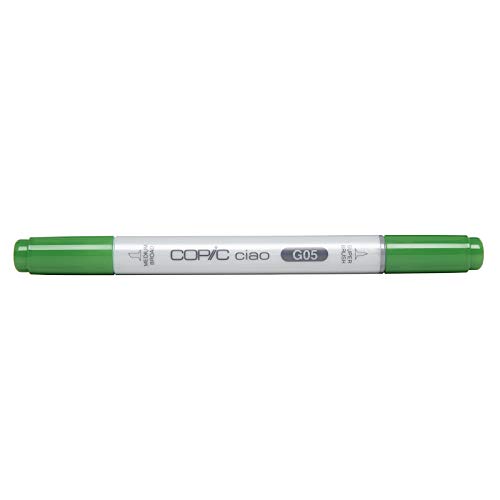 COPIC Ciao Marker Typ G - 05, Emerald Green, vielseitiger Layoutmarker, mit einer mittelbreiten und einer Brush-Spitze von Copic