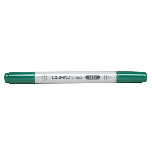 COPIC Ciao Marker Typ G - 17, Forest Green, vielseitiger Layoutmarker, mit einer mittelbreiten und einer Brush-Spitze von Copic