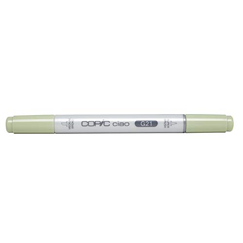 COPIC Ciao Marker Typ G - 21, Lime Green, vielseitiger Layoutmarker, mit einer mittelbreiten und einer Brush-Spitze von Copic