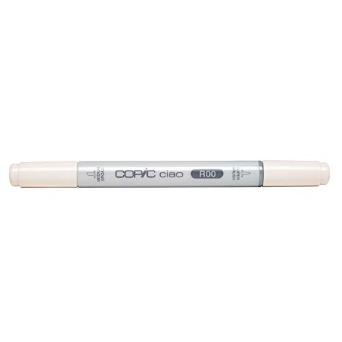 COPIC Ciao Marker Typ R - 00, Pinkish White, vielseitiger Layoutmarker, mit einer mittelbreiten und einer Brush-Spitze von Copic