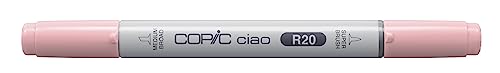 COPIC Ciao Marker Typ R - 20, Blush, vielseitiger Layoutmarker, mit einer mittelbreiten und einer Brush-Spitze von Copic