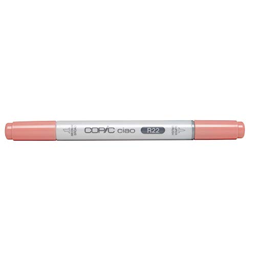 COPIC Ciao Marker Typ R - 22, Light Prawn, vielseitiger Layoutmarker, mit einer mittelbreiten und einer Brush-Spitze von Copic